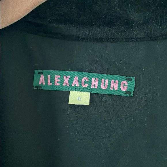 Alexa Chung Velvet Jacket with Silver Buttons - Picture 4 of 5